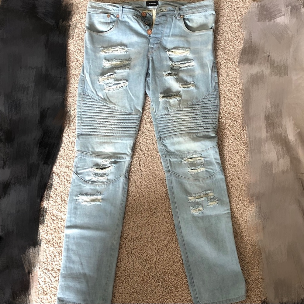 Stampd LA distressed jeans(lgt blue) - size 30